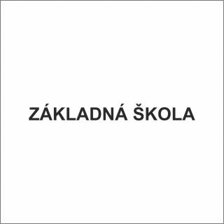 3D nápis z tvrdeného polystyrénu: Základná škola (Klasik)