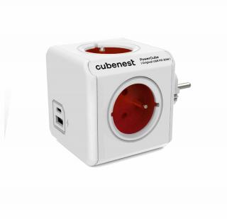 Cubenest PowerCube Original USB A+C PD 20 W, Barva Červená