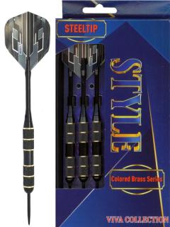 Šipky Powerdart  STEEL STYLE BLACK 23 gram