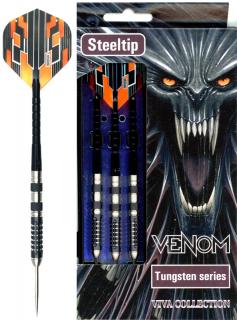 Šipky Powerdart  STEEL VENOM-2 TUNGSTEN 90% 23 gram zľava 20% ! (STEEL POWERDART)