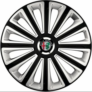 KRYTY KOLIES PRE ALFA ROMEO 16" TREND black/silver 4ks