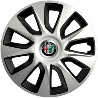 KRYTY KOLIES PRE ALFA ROMEO 17" STRATOS silver/black 4ks