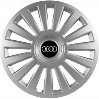 KRYTY KOLIES PRE AUDI 15" LUXURY silver 4ks