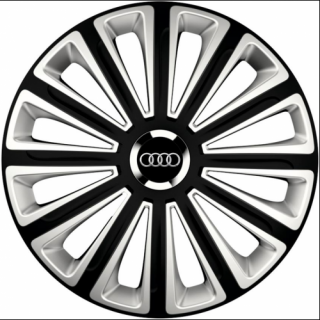 KRYTY KOLIES PRE AUDI 15" TREND black/silver 4ks