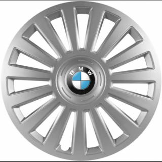 KRYTY KOLIES PRE BMW 15" LUXURY silver 4ks