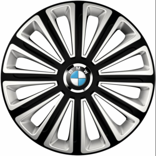 KRYTY KOLIES PRE BMW 15" TREND black/silver 4ks