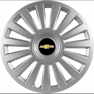 KRYTY KOLIES PRE CHEVROLET 16" LUXURY silver 4ks