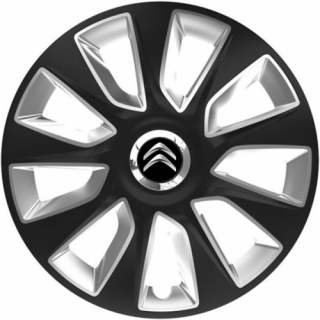 KRYTY KOLIES PRE CITROEN 15" STRATOS black/silver 4ks
