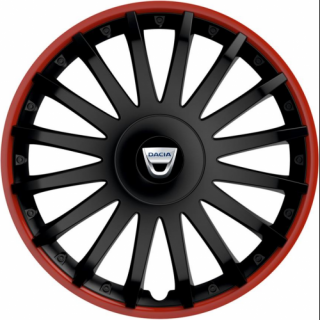 KRYTY KOLIES PRE DACIA 15" CRYSTAL black 4ks