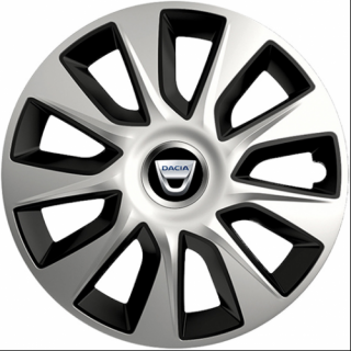 KRYTY KOLIES PRE DACIA 15" STRATOS silver/black 4ks