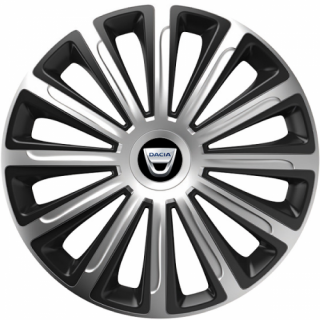 KRYTY KOLIES PRE DACIA 16" TREND silver/black 4ks