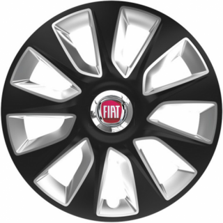 KRYTY KOLIES PRE FIAT 15" STRATOS black/silver 4ks