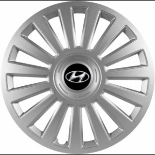 KRYTY KOLIES PRE HYUNDAI 15" LUXURY silver 4ks