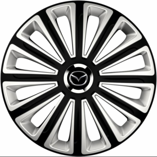 KRYTY KOLIES PRE MAZDA 16" TREND black/silver 4ks