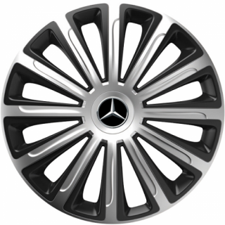 KRYTY KOLIES PRE MERCEDES 15" TREND silver/black 4ks