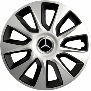 KRYTY KOLIES PRE MERCEDES 16" STRATOS silver/black 4ks