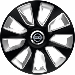 KRYTY KOLIES PRE NISSAN 14" STRATOS black/silver 4ks