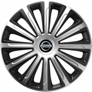 KRYTY KOLIES PRE NISSAN 16" TREND silver/black 4ks