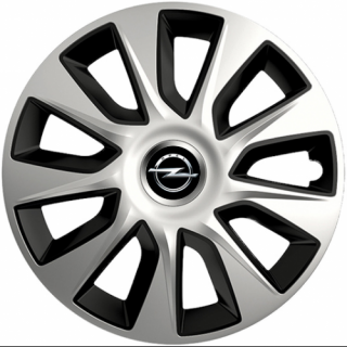 KRYTY KOLIES PRE OPEL 13" STRATOS silver/black 4ks