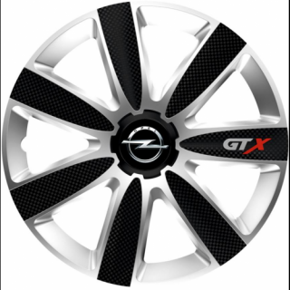 KRYTY KOLIES PRE OPEL 15" GTX silver/black 4ks