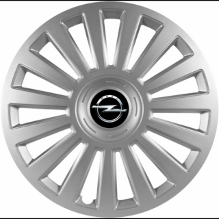 KRYTY KOLIES PRE OPEL 16" LUXURY silver 4ks