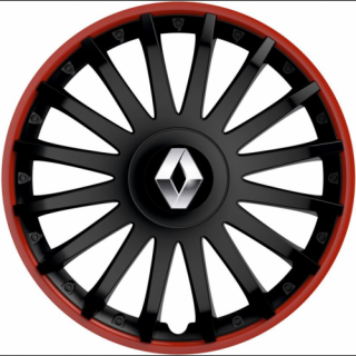 KRYTY KOLIES PRE RENAULT 15" CRYSTAL black 4ks