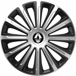 KRYTY KOLIES PRE RENAULT 15" TREND silver/black 4ks