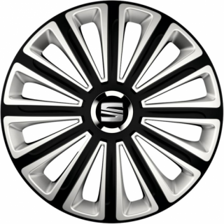 KRYTY KOLIES PRE SEAT 15" TREND black/silver 4ks