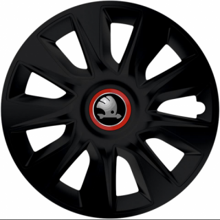 KRYTY KOLIES PRE ŠKODA 14" STRATOS RR black 4ks
