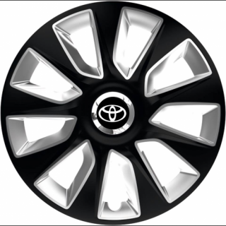 KRYTY KOLIES PRE TOYOTA 14" STRATOS black/silver 4ks