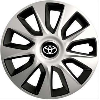KRYTY KOLIES PRE TOYOTA 15" STRATOS silver/black 4ks