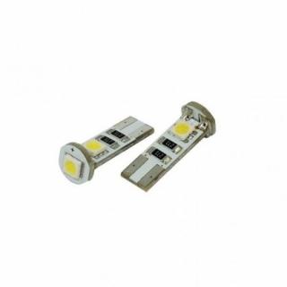 LED AUTO ŽIAROVKA 3 SMD 5050 CANBUS-RESISTOR, T10