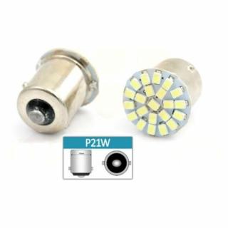 LED AUTO ŽIAROVKA BA15S 2W 22 SMD 1210 FRONT P21W