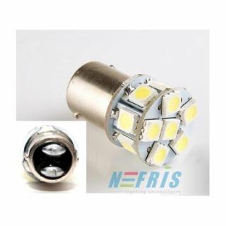 LED AUTO ŽIAROVKA BAY15D 13 SMD5050 P21W