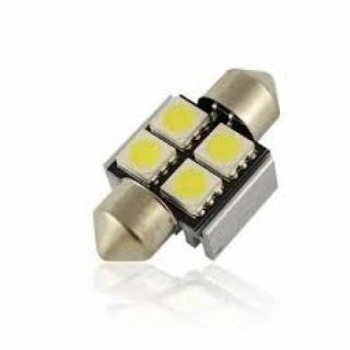 LED AUTO ŽIAROVKA C5W 36MM 4X SMD5050, CANBUS RADIATOR