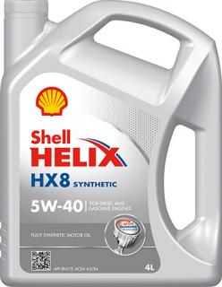 SHELL HELIX HX8 5W-40 4L