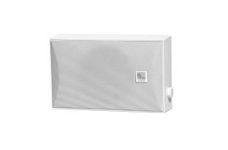 AMC iSpeak 5R - Reproduktor s integrovaným regulátorom hlasitosti na stenu aj na strop 6 W/100 V, 70 Hz–18 kHz, 265x165x72 mm, plastový s oceľovou mriežkou, do interiéru