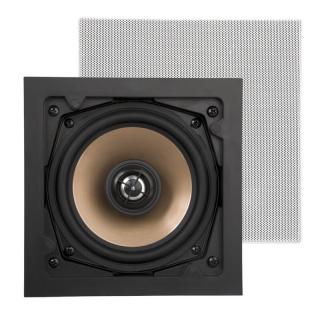 ArtSound Happi HPSQ525 - Kvalitné štvorcové reproduktory zabudovateľné do stropu alebo steny. 5,25 palcové, 100W / 8 Ohm, hliníkové membrány, 60Hz -20kHz. Uvedená cena je za reproduktorový pár (2 kusy)