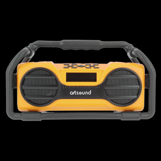 ArtSound Utility U6 - FM Rádio a Bluetooth prehrávač je určený najmä na výlety. Akumulátor s kapacitou 7800 mAh zaručí dlhé hodiny prehrávania hudby. Rádio U6 má dva 4" reproduktory s výkonom 5W