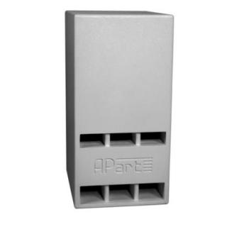 Biamp SUB2400-W - Pasívny nízkotónový reproduktor (subwoofer) 2x300 W, 45 Hz – 150 Hz, 700x450x352 mm, s dvomi 10“ reproduktormi