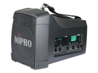 MIPRO MA-200D - Mobilný aktívny bezdrôtový systém s výkonom 60W. K systému MA-200D je možné pripojiť dva bezdrôtové mikrofóny, pretože obsahuje dva bezdrôtové prijímače kde je prednastavených 16 frekvencií pre prípadné rušenie. Súčasťou je Bluetooth a USB