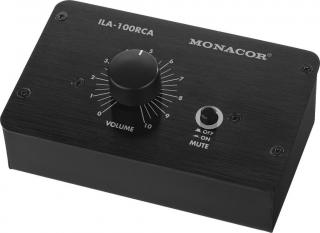 Monacor ILA-100RCA - Pasívny ovládač stereo úrovne (RCA verzia)