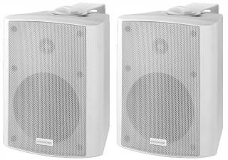 Monacor MKA-50SET/WS - Aktívne 2-pásmové stereo reproduktory, 2 x 20 W