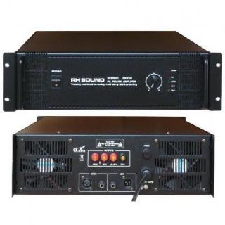 RH Sound SK11500 - Výkonový zosilňovač 1500W RMS 2000W max. Výstupy: 100V/70V/8-16 Ohm Frekvenčný rozsah: 60Hz - 16 kHz Skreslenie: 0,1% Odstup S/N: >96dB Vstupná citlivosť: 0 dB Vstupná impedancia: 10 kOhm Napájanie: 230V/50Hz Rozmery: 480x133x460mm Hmot