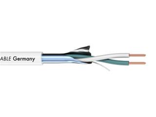 Sommer Cable 200-0400 ISOPOD SO-F22 - Patch kábel. Vnútorné prepojenie v racku, audio a HI-FI komponenty. Inštalačný kábel, kvalitná OFC meď, prierezy jadra 2x0,22mm, 100% tienenie AL/PT fólií, prierez PVC 3,3mm. Farba biela.