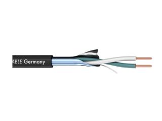 Sommer Cable 200-0401 ISOPOD SO-F22 - Vnútorné prepojenie v racku, audio a HI-FI komponenty. Inštalačný kábel, kvalitná OFC meď, prierezy jadra 2x0,22mm, 100% tienenie AL/PT fólií, prierez PVC 3,3mm. Farba čierna