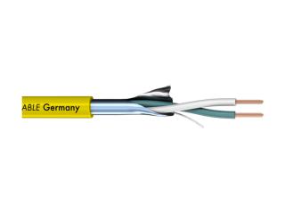 Sommer Cable 200-0407 ISOPOD SO-F22 - Patch kábel. Vnútorné prepojenie v racku, audio a HI-FI komponenty. Inštalačný kábel, kvalitná OFC meď, prierezy jadra 2x0,22mm, 100% tienenie AL/PT fólií, prierez PVC 3,3mm. Farba žltá.