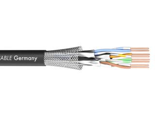 Sommer Cable 581-0071 MERCATOR CAT.7 PUR - Kvalitný digitálny kábel pre mobilné aplikácie aj pevné inštalácie. Lankové vedenie SFTP 4x2x0,14 mm²/600 MHz (AWG26), priemer PUR obalu 6.5mm, farba čierna