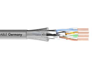 Sommer Cable 581-0076 MERCATOR CAT.7 PUR - Kvalitný digitálny kábel pre mobilné aplikácie aj pevné inštalácie. Lankové vedenie SFTP 4x2x0,14 mm²/600 MHz (AWG26), priemer PUR obalu 6.5mm, farba šedá.