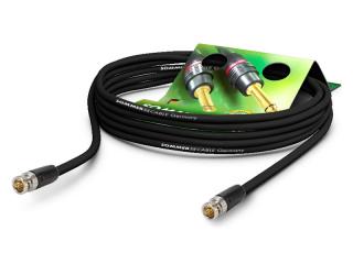 Sommer Cable DZGR-2000-SW-SW - Profesionálny hotový 75Ohm videokábel, hlavný vodič lanko 1,2mm, priemer PVC 6,95mm, 100% tienenie + fólia, konektory Neutrik, farba čierna, dĺžka 20m